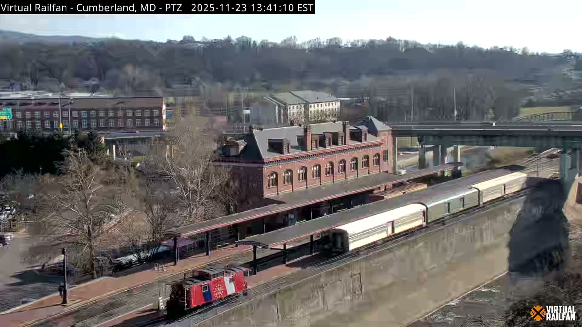 Cumberland City & , Cumberland Western Maryland Railway Station Live Cam - Cumberland, Allegany, Maryland, USA 