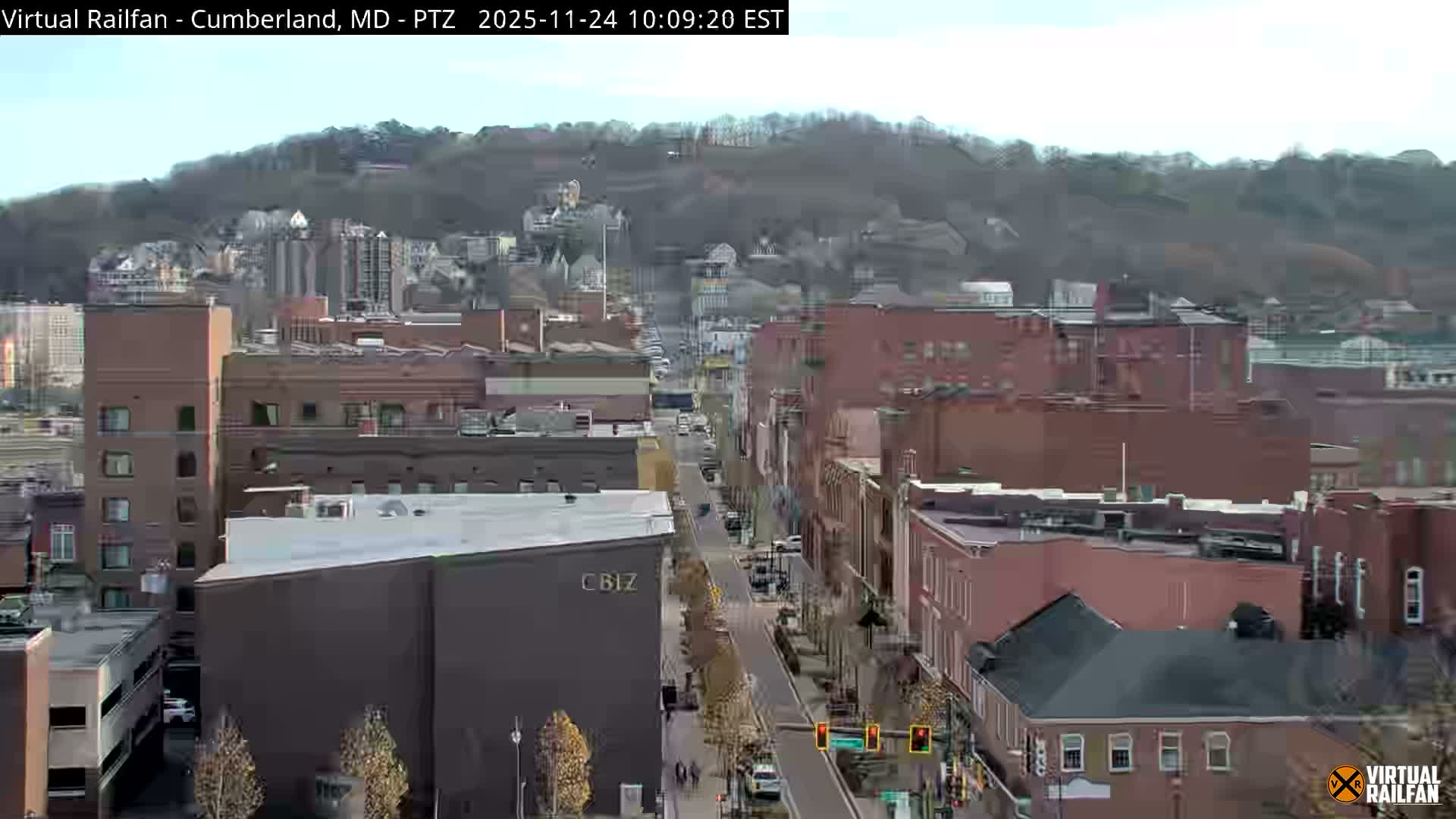 Cumberland City & , Cumberland Western Maryland Railway Station Live Cam - Cumberland, Allegany, Maryland, USA 
