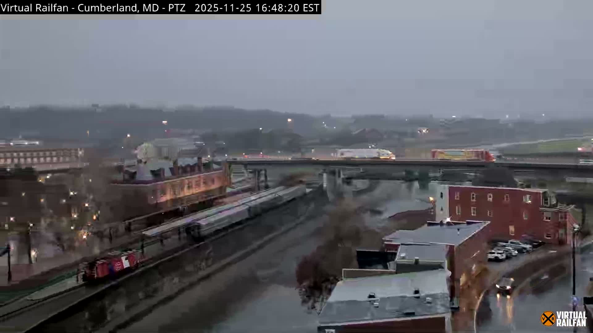 Cumberland City & , Cumberland Western Maryland Railway Station Live Cam - Cumberland, Allegany, Maryland, USA 