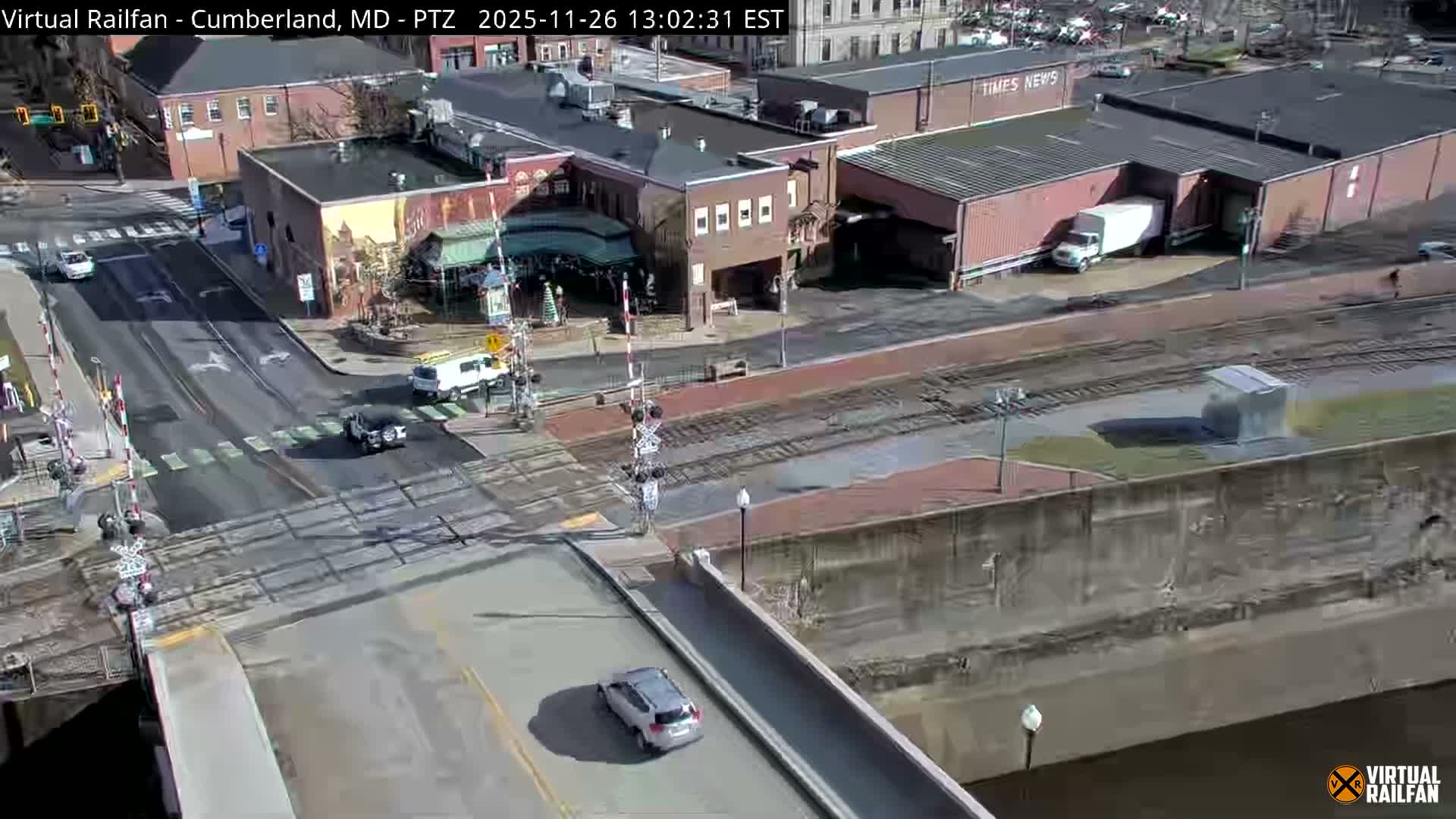 Cumberland City & , Cumberland Western Maryland Railway Station Live Cam - Cumberland, Allegany, Maryland, USA 