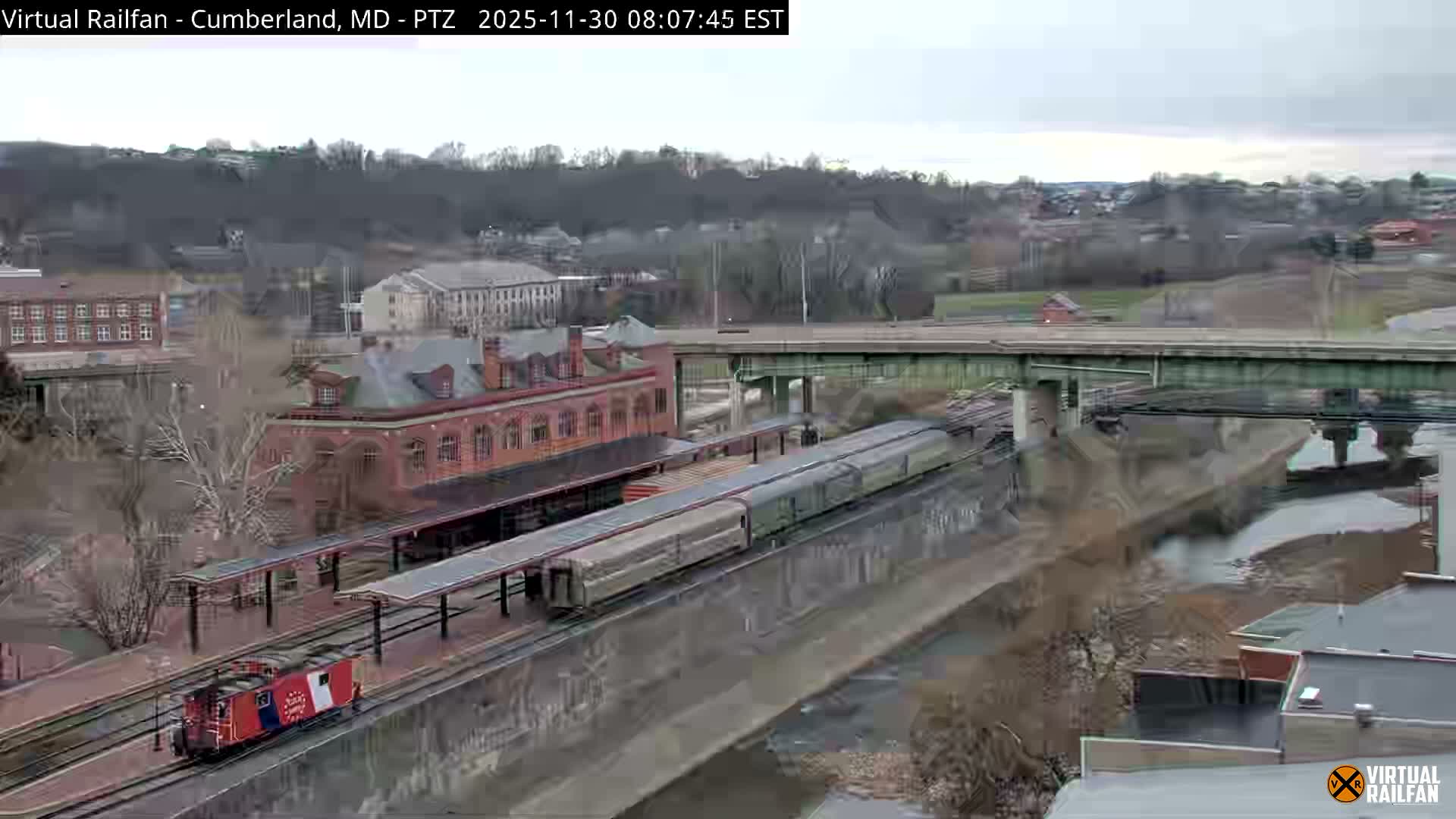 Cumberland City & , Cumberland Western Maryland Railway Station Live Cam - Cumberland, Allegany, Maryland, USA 