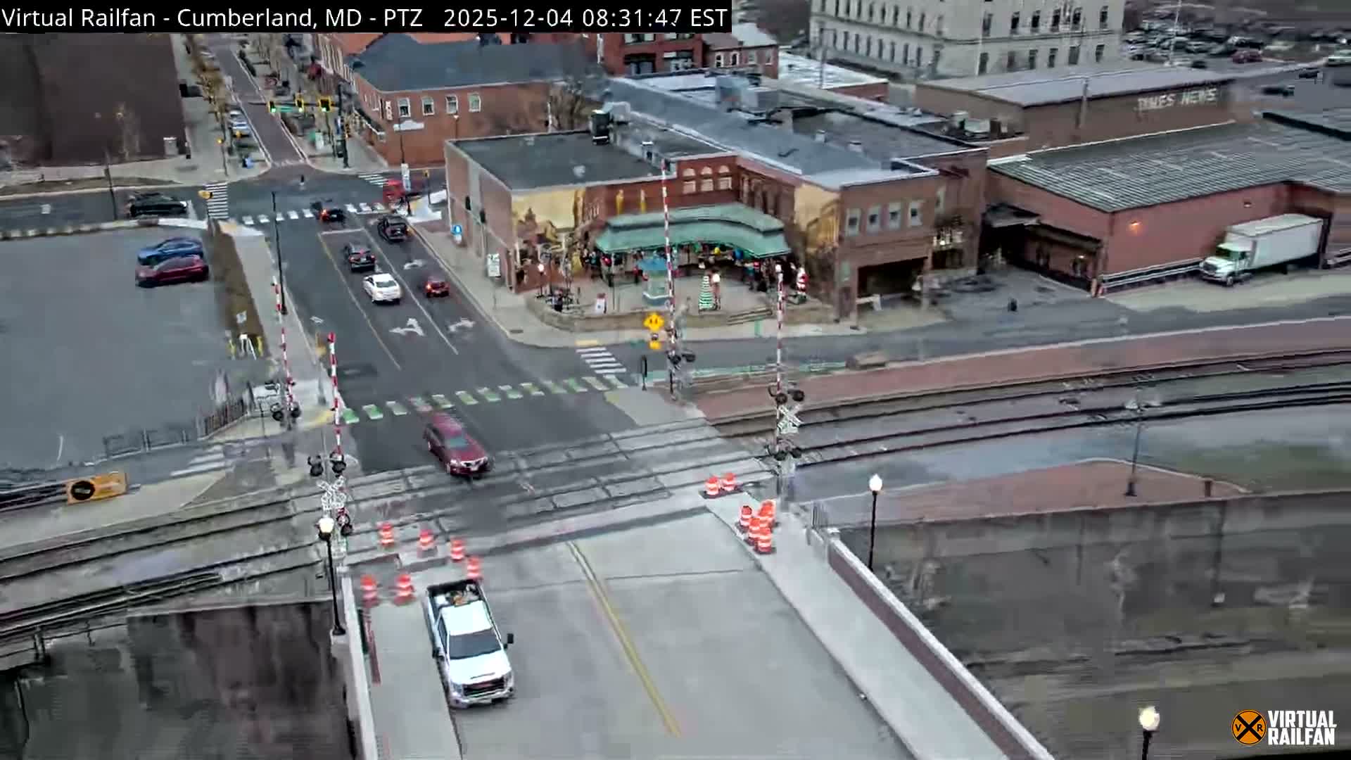 Cumberland City & , Cumberland Western Maryland Railway Station Live Cam - Cumberland, Allegany, Maryland, USA 