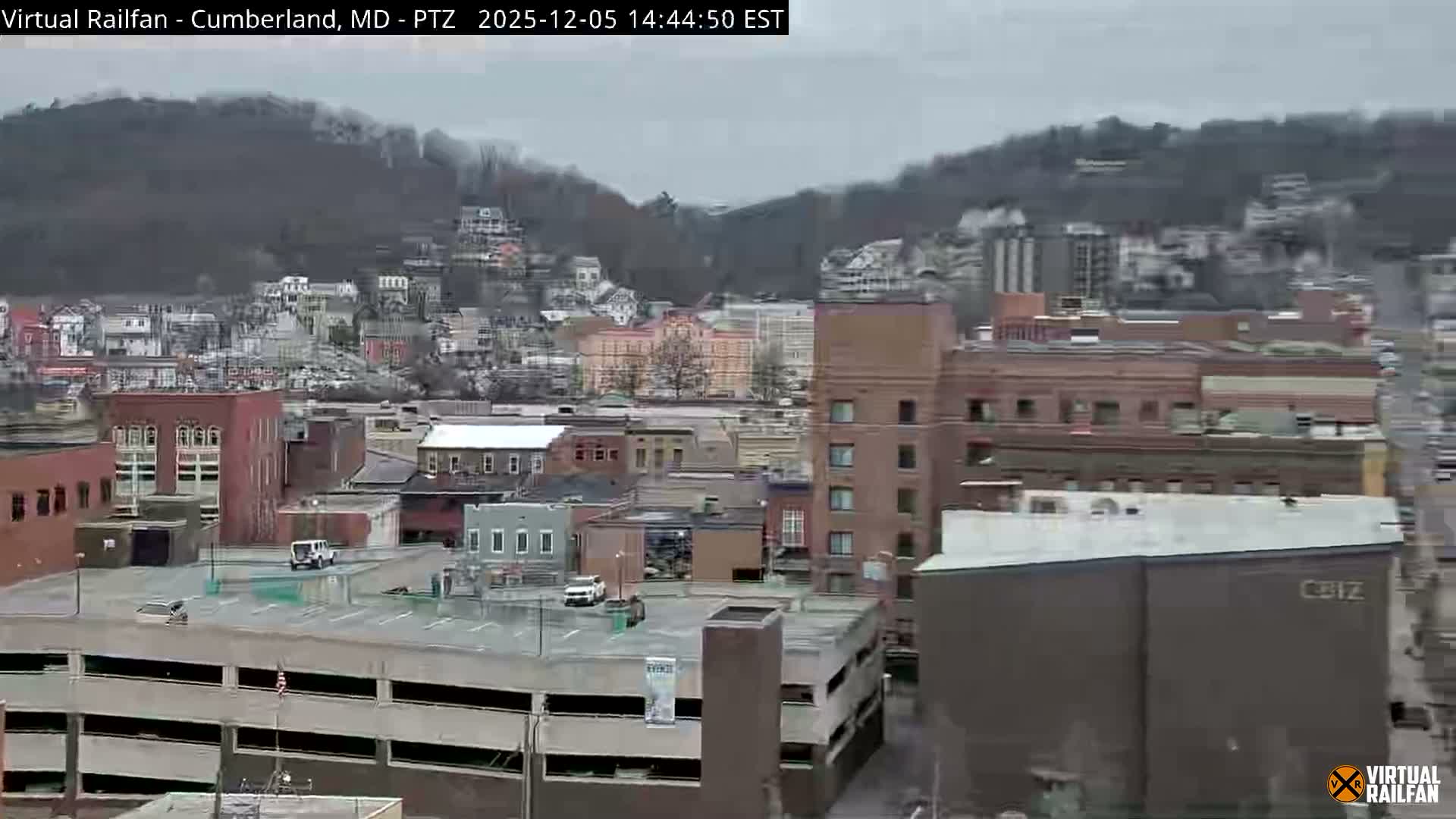 Cumberland City & , Cumberland Western Maryland Railway Station Live Cam - Cumberland, Allegany, Maryland, USA 