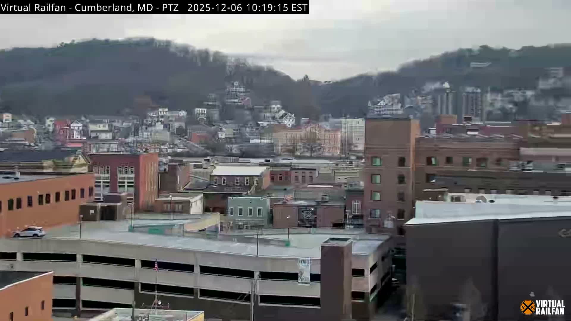 Cumberland City & , Cumberland Western Maryland Railway Station Live Cam - Cumberland, Allegany, Maryland, USA 