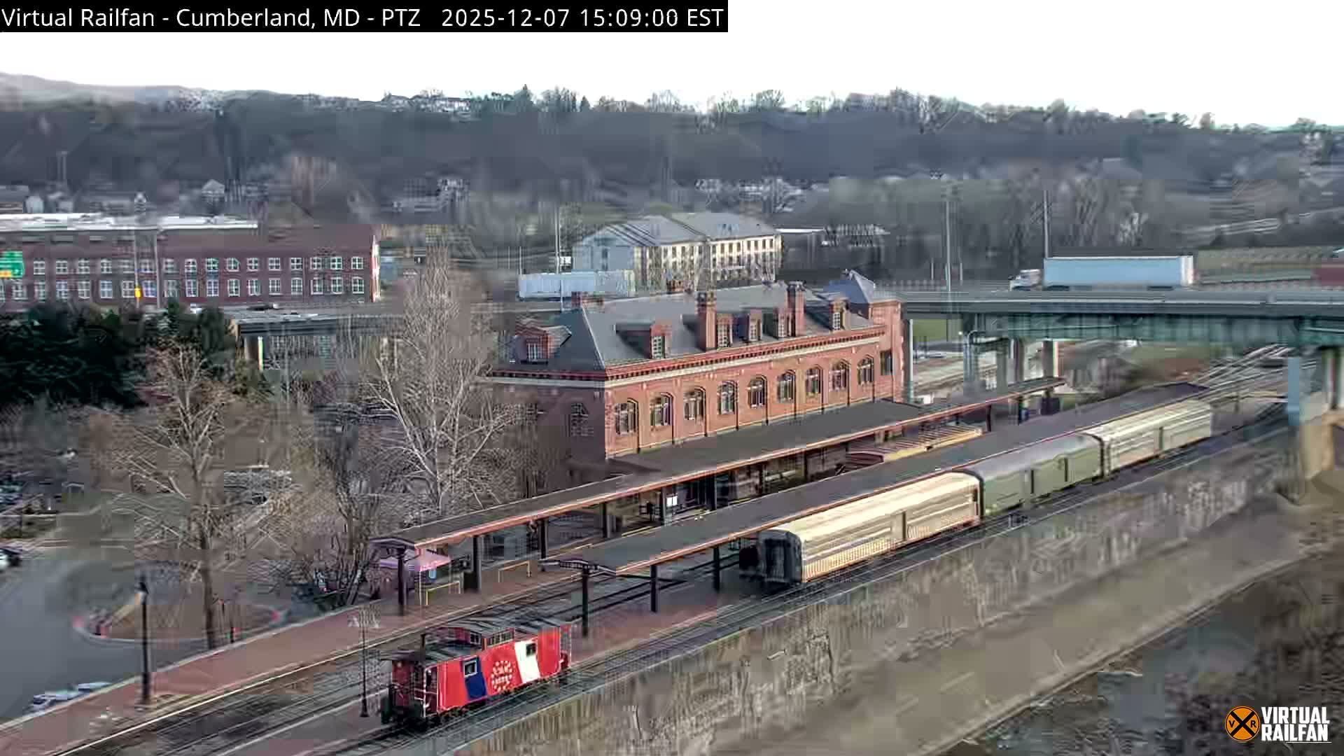 Cumberland City & , Cumberland Western Maryland Railway Station Live Cam - Cumberland, Allegany, Maryland, USA 
