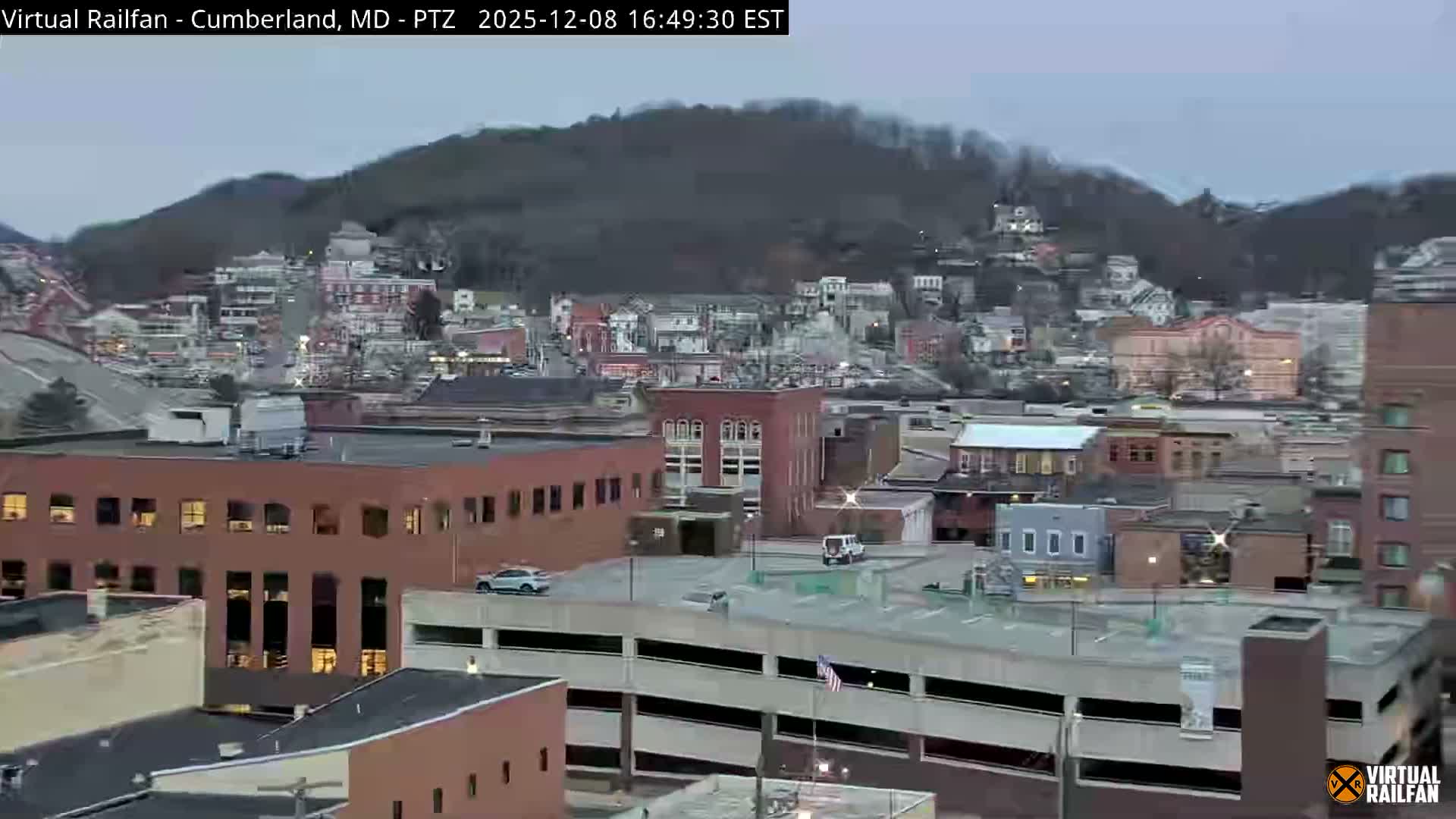 Cumberland City & , Cumberland Western Maryland Railway Station Live Cam - Cumberland, Allegany, Maryland, USA 