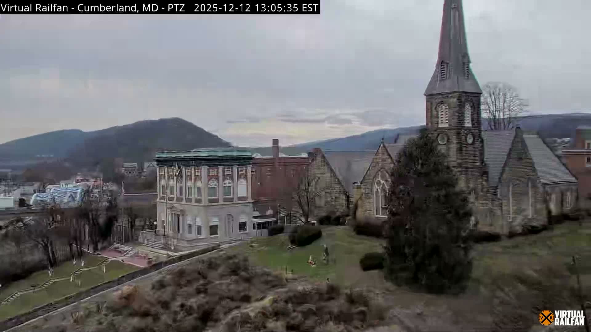 Cumberland City & , Cumberland Western Maryland Railway Station Live Cam - Cumberland, Allegany, Maryland, USA 