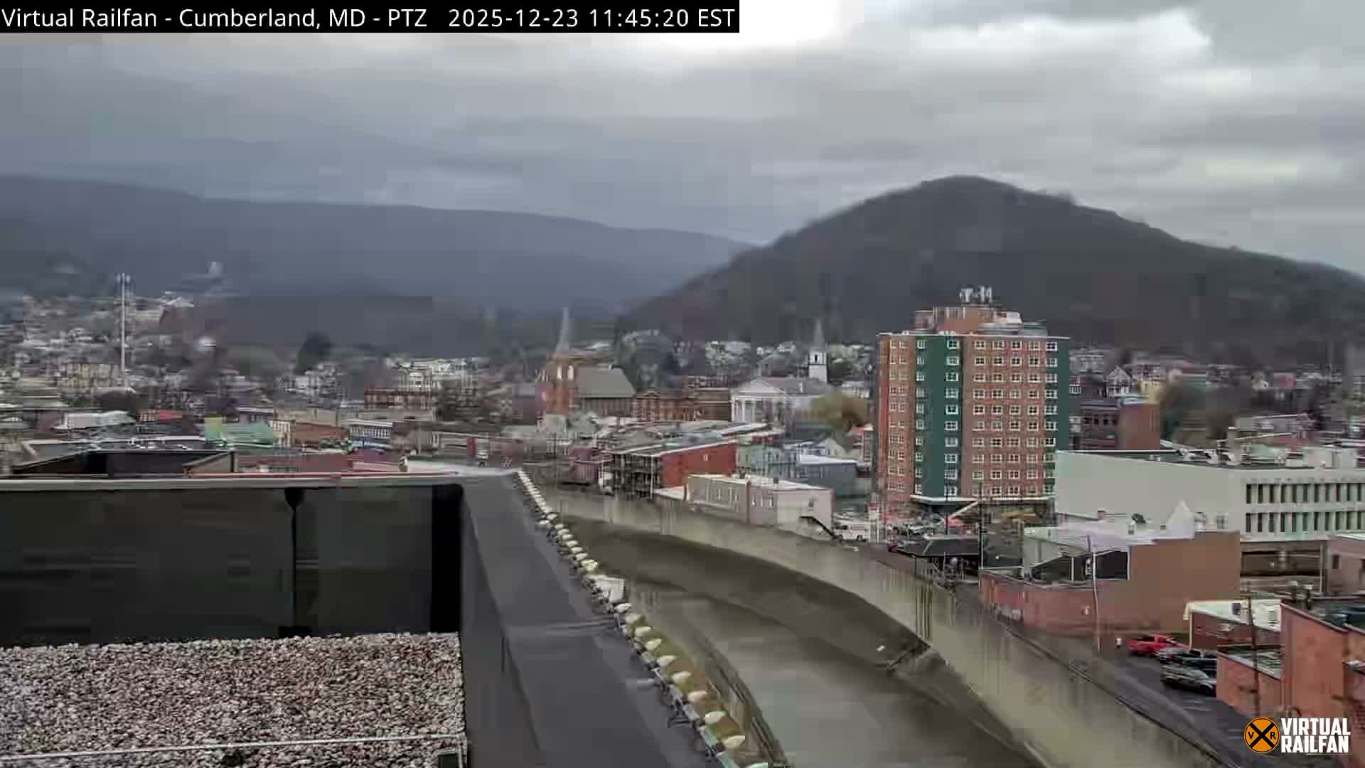 Cumberland City & , Cumberland Western Maryland Railway Station Live Cam - Cumberland, Allegany, Maryland, USA 