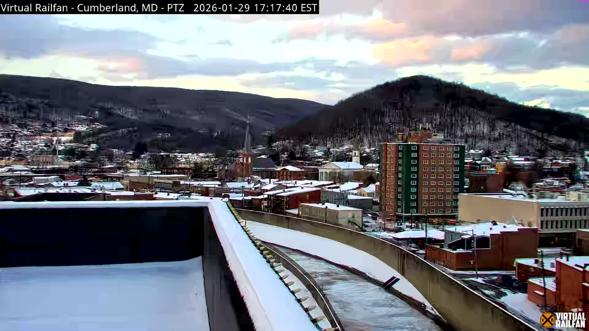 Cumberland City & , Cumberland Western Maryland Railway Station Live Cam - Cumberland, Allegany, Maryland, USA 
