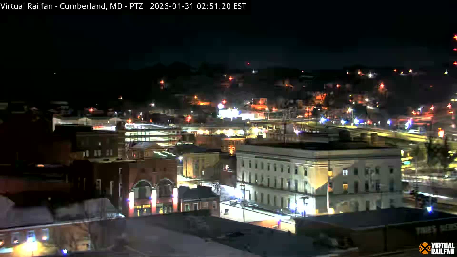 Cumberland City & , Cumberland Western Maryland Railway Station Live Cam - Cumberland, Allegany, Maryland, USA 