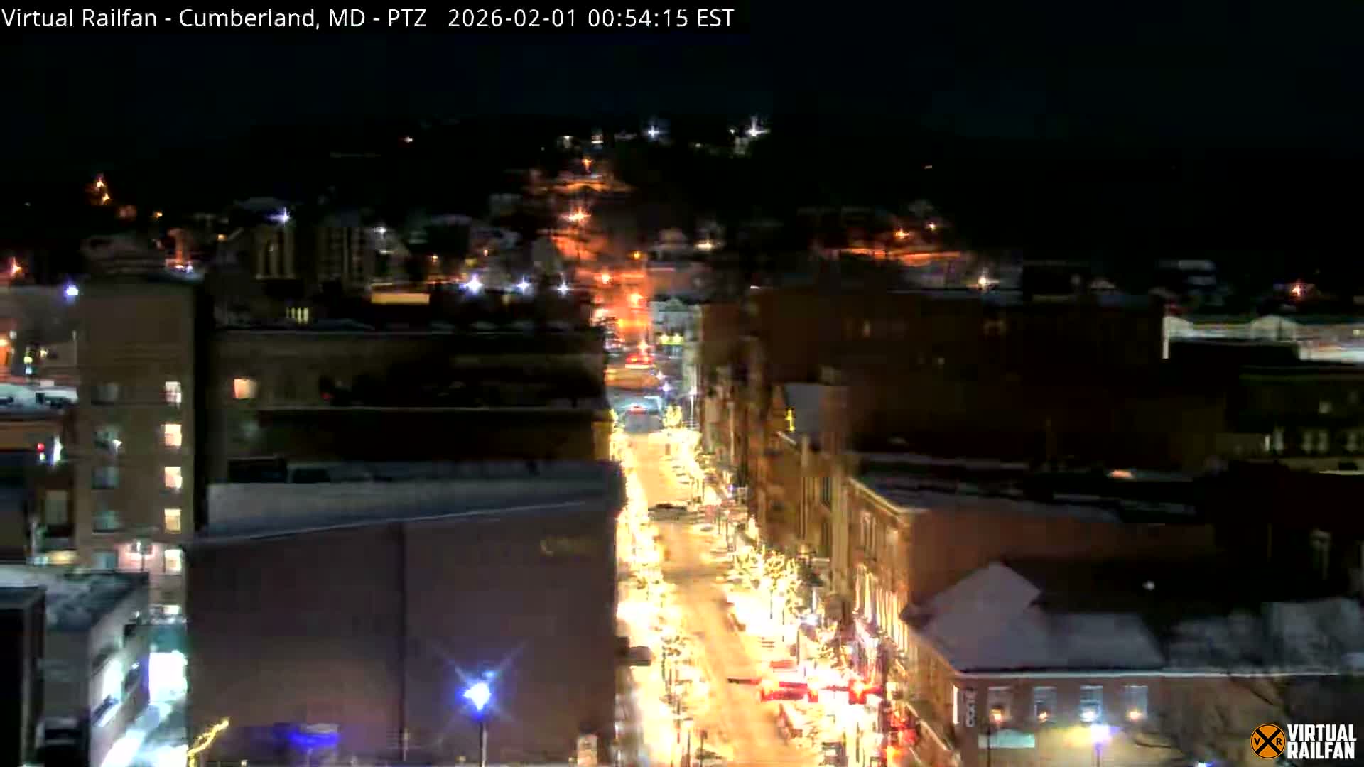 Cumberland City & , Cumberland Western Maryland Railway Station Live Cam - Cumberland, Allegany, Maryland, USA 