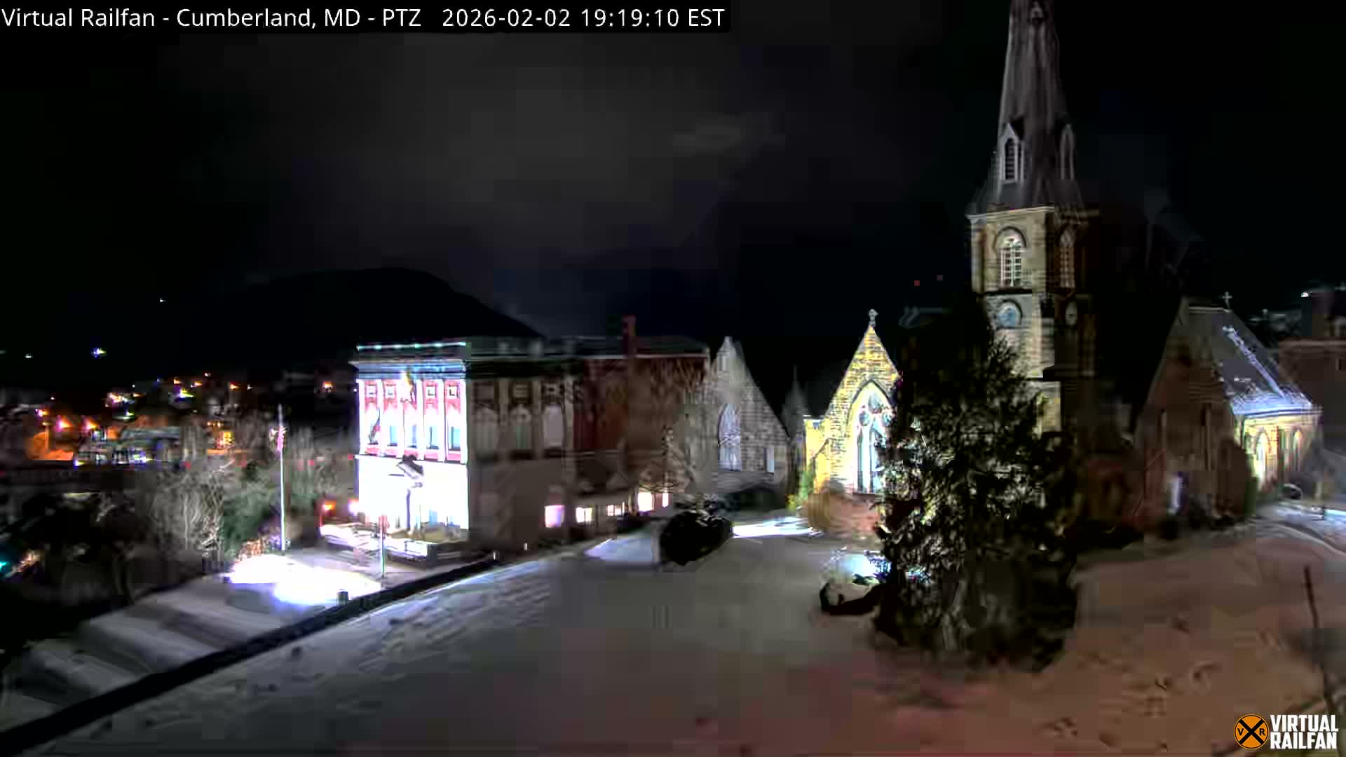 Cumberland City & , Cumberland Western Maryland Railway Station Live Cam - Cumberland, Allegany, Maryland, USA 