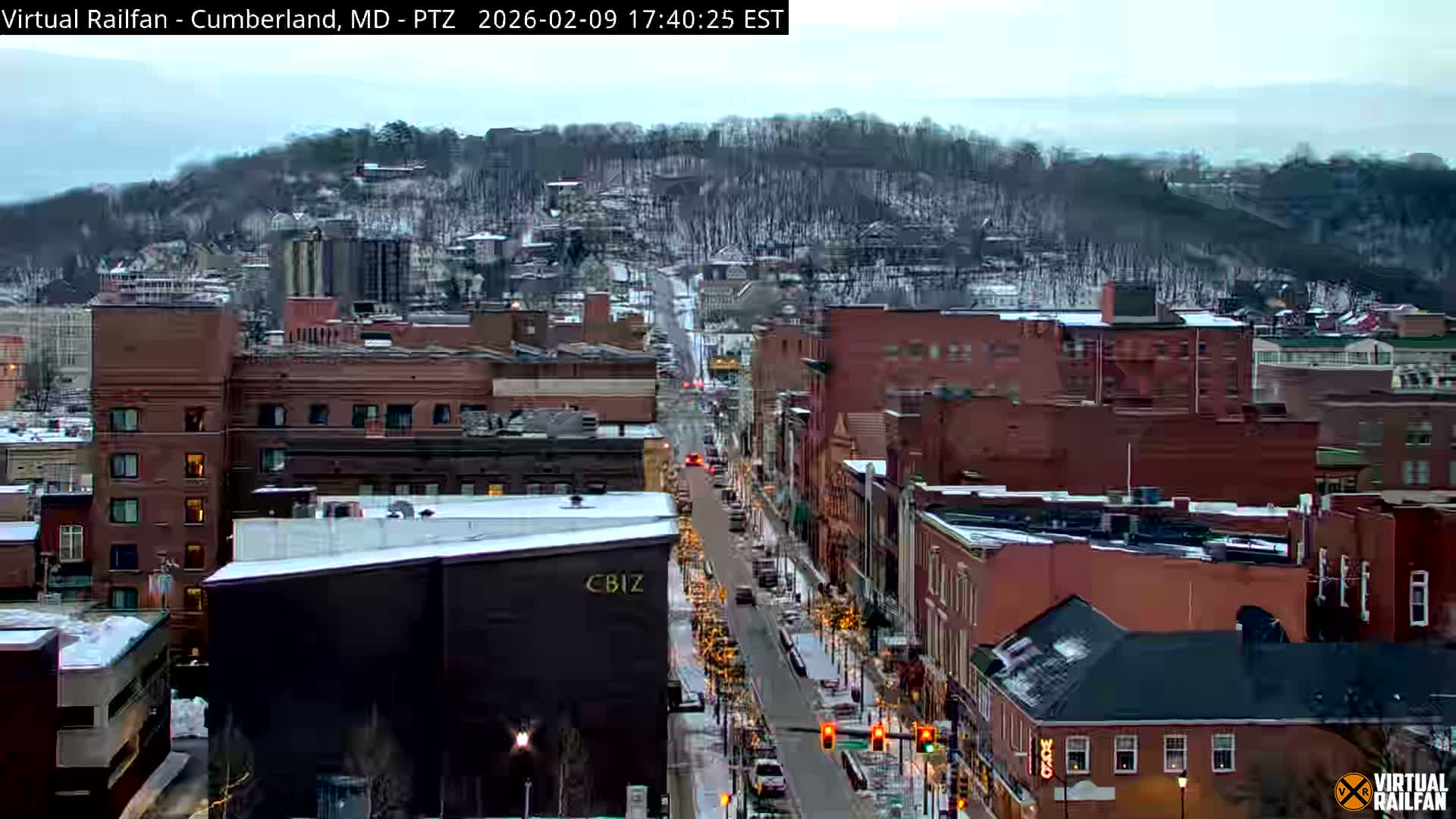 Cumberland City & , Cumberland Western Maryland Railway Station Live Cam - Cumberland, Allegany, Maryland, USA 