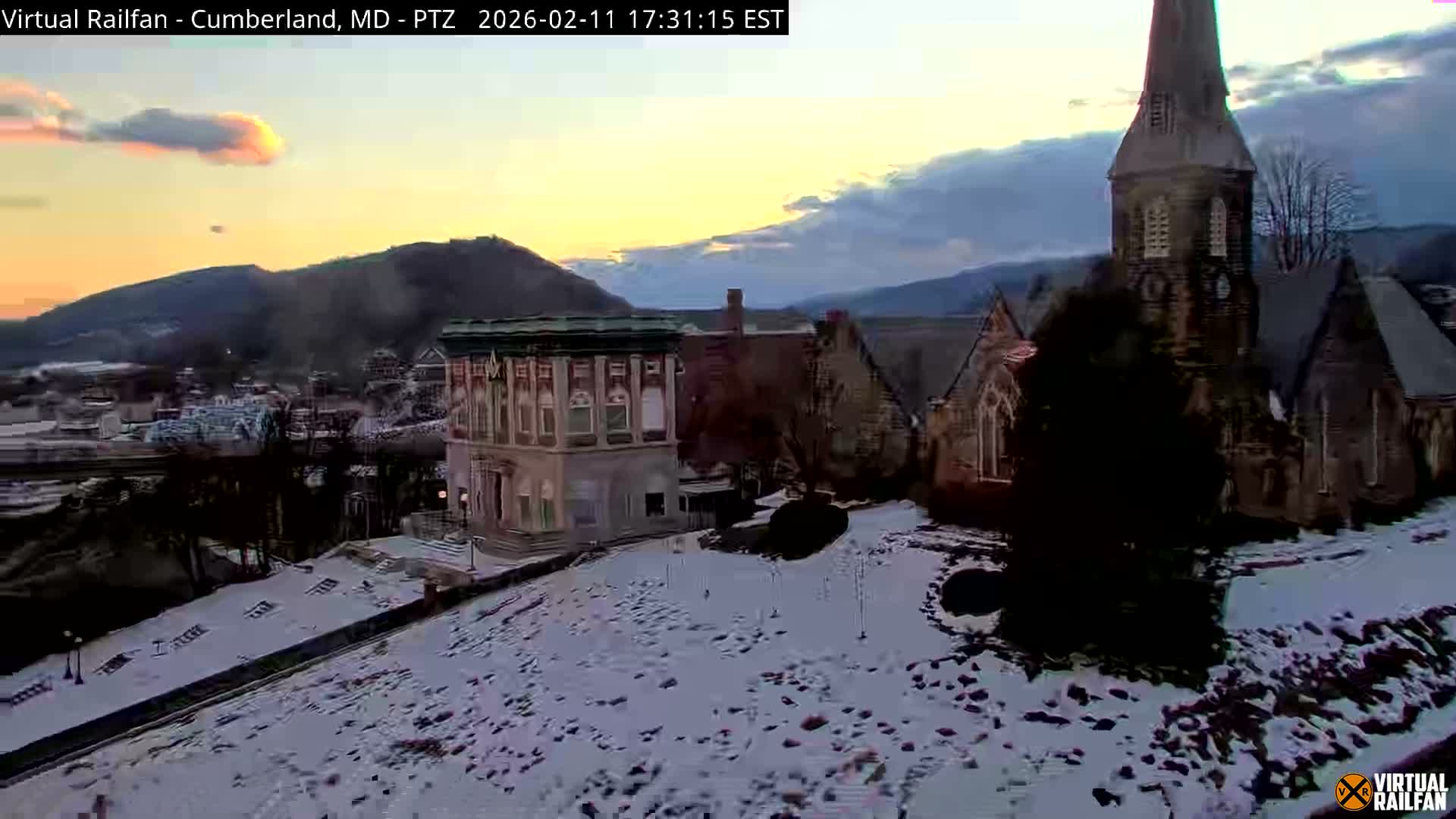 Cumberland City & , Cumberland Western Maryland Railway Station Live Cam - Cumberland, Allegany, Maryland, USA 