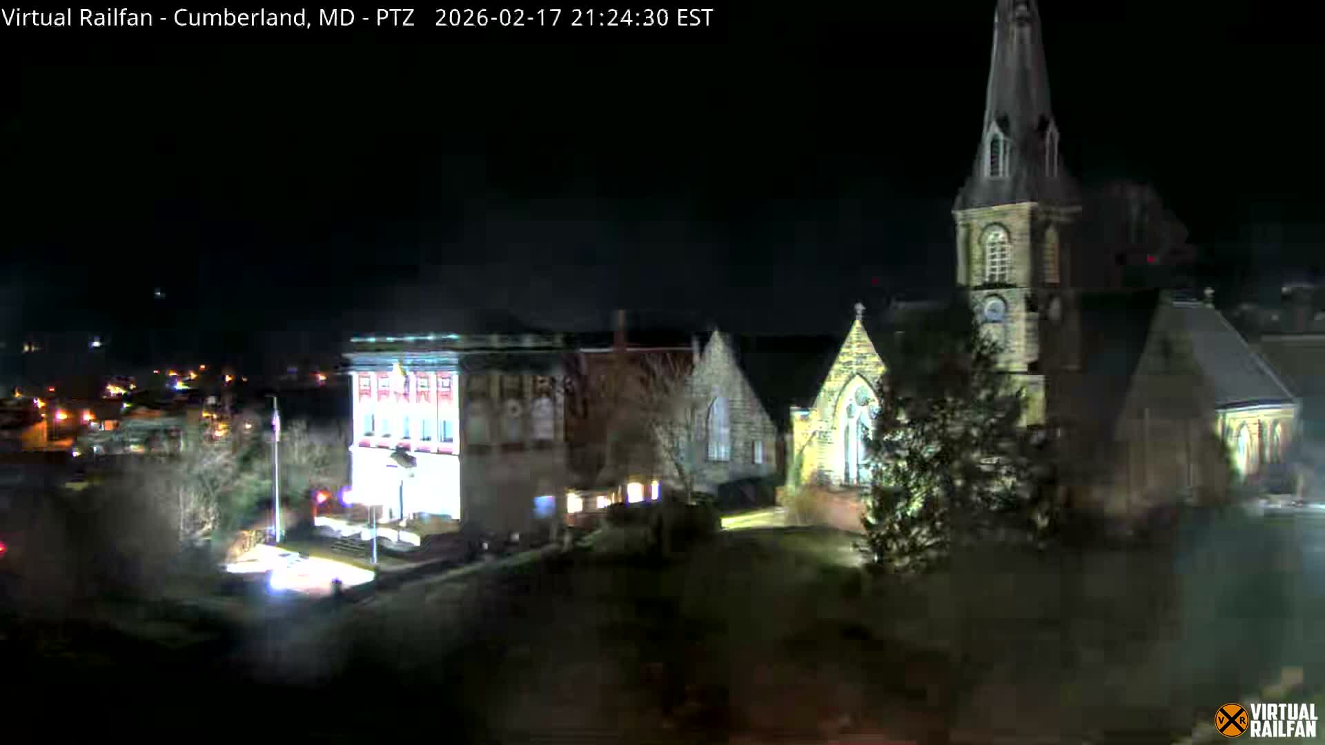 Cumberland City & , Cumberland Western Maryland Railway Station Live Cam - Cumberland, Allegany, Maryland, USA 
