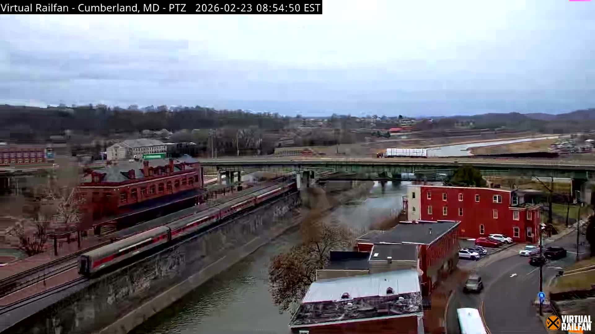 Cumberland City & , Cumberland Western Maryland Railway Station Live Cam - Cumberland, Allegany, Maryland, USA 