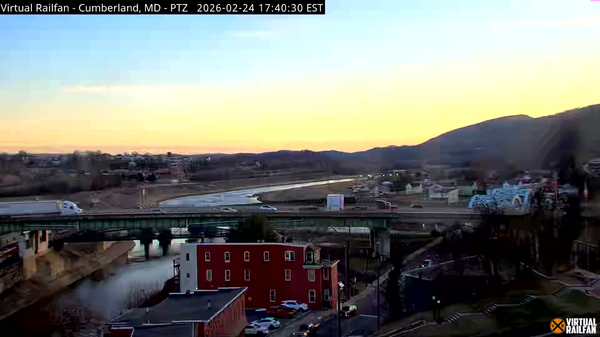 Cumberland City & , Cumberland Western Maryland Railway Station Live Cam - Cumberland, Allegany, Maryland, USA 