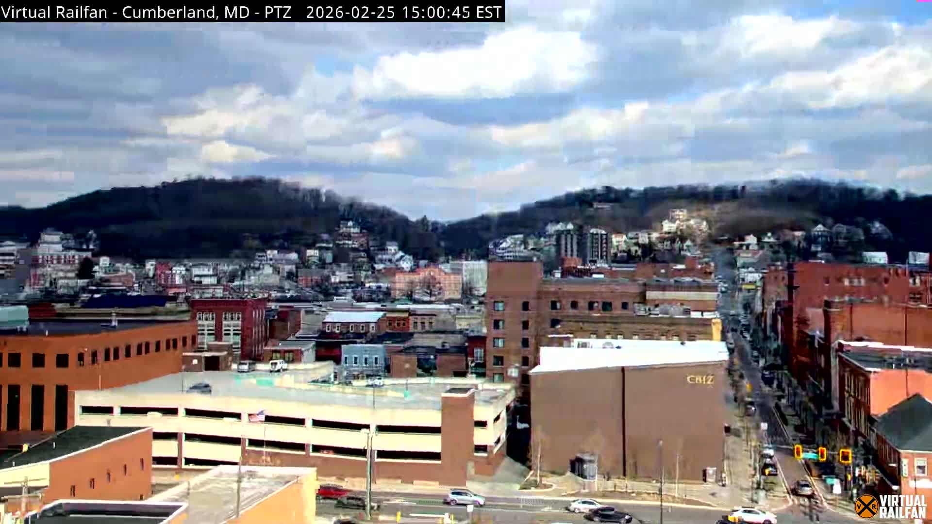 Cumberland City & , Cumberland Western Maryland Railway Station Live Cam - Cumberland, Allegany, Maryland, USA 