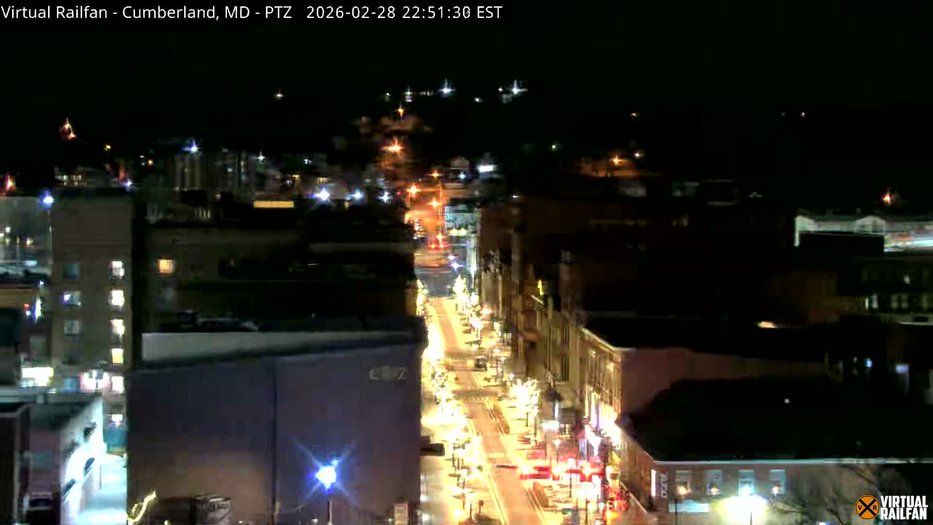 Cumberland City & , Cumberland Western Maryland Railway Station Live Cam - Cumberland, Allegany, Maryland, USA 