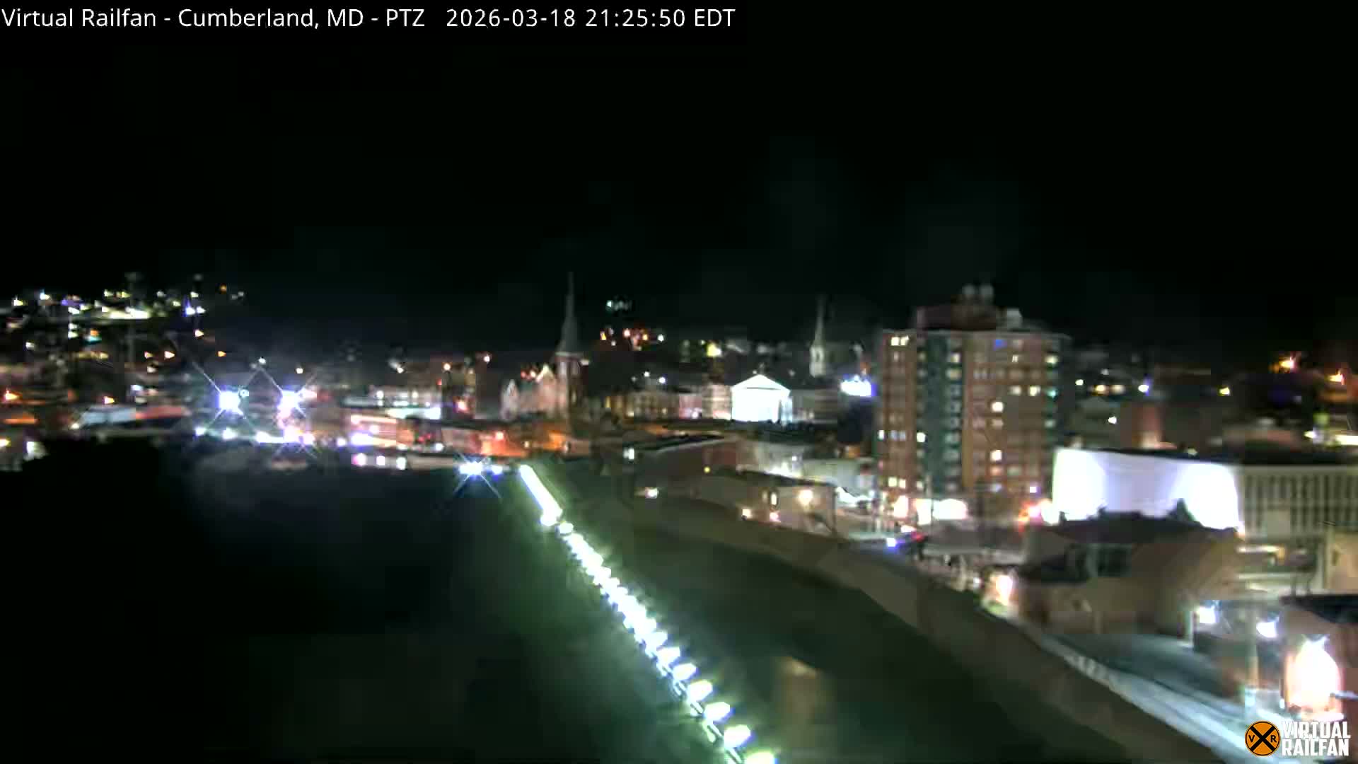 Cumberland City & , Cumberland Western Maryland Railway Station Live Cam - Cumberland, Allegany, Maryland, USA 