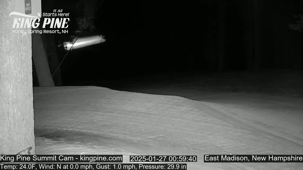King Pine Summit Ski Area Live Cam -  Madison,  New Hampshire, USA