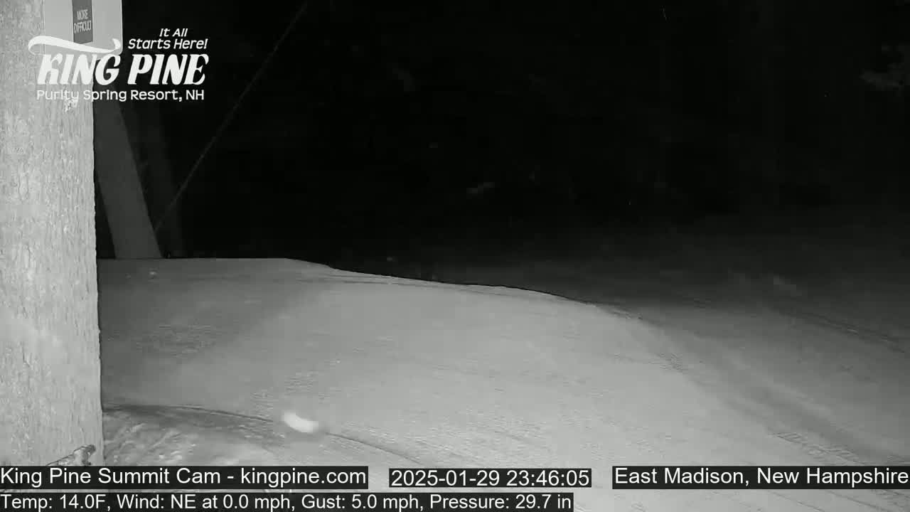 King Pine Summit Ski Area Live Cam -  Madison,  New Hampshire, USA