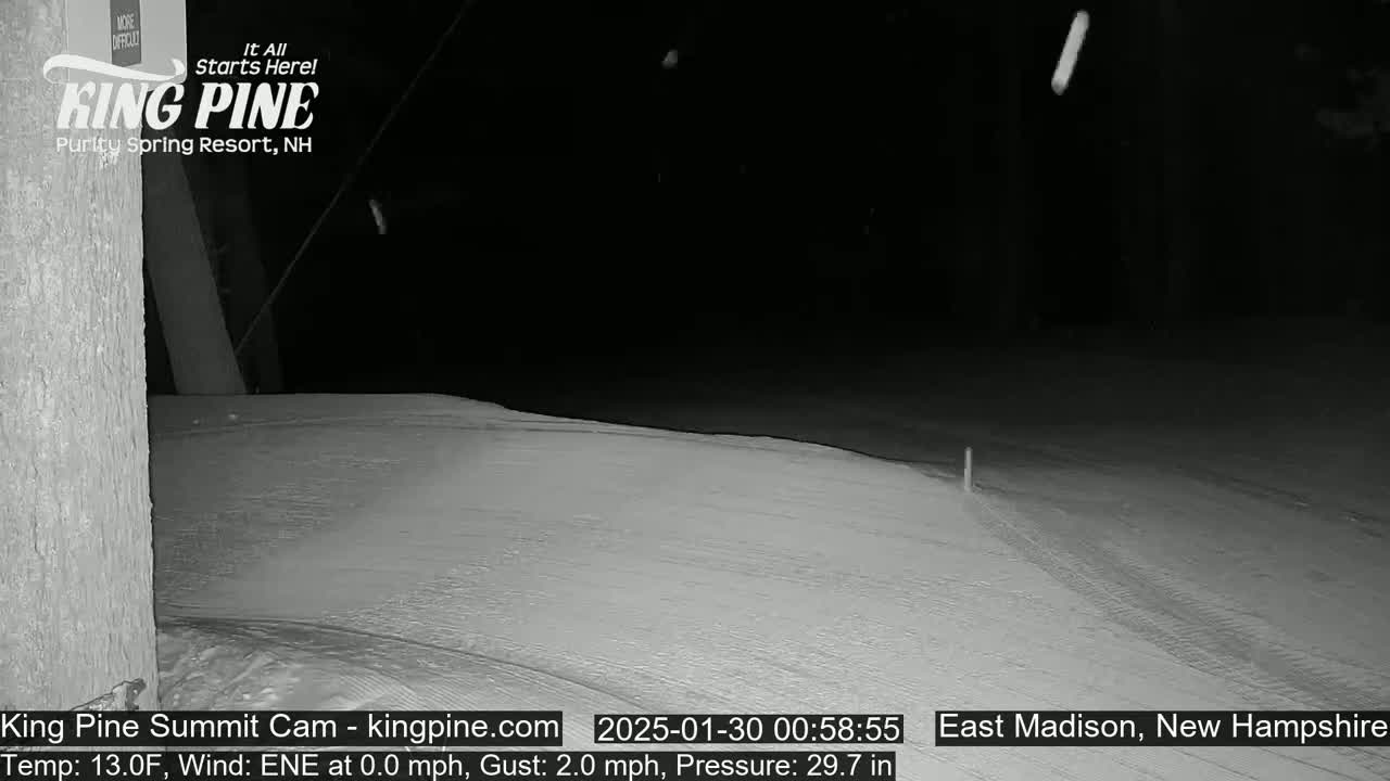 King Pine Summit Ski Area Live Cam -  Madison,  New Hampshire, USA