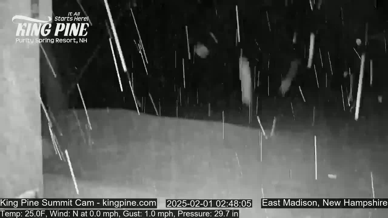 King Pine Summit Ski Area Live Cam -  Madison,  New Hampshire, USA