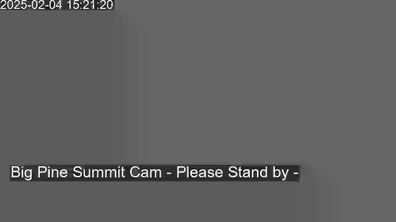 A dark gray screen displays a message indicating that a camera feed is unavailable.