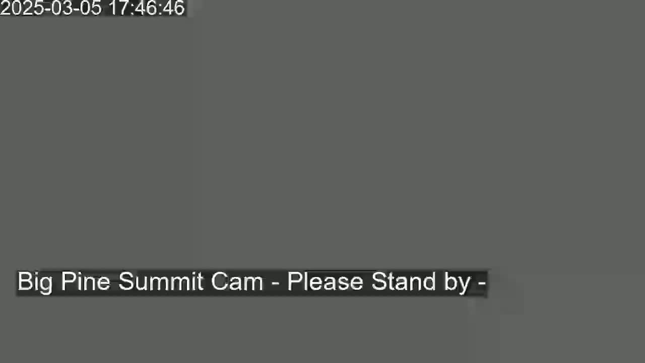 The image shows a dark gray screen with a message indicating a camera feed is unavailable.