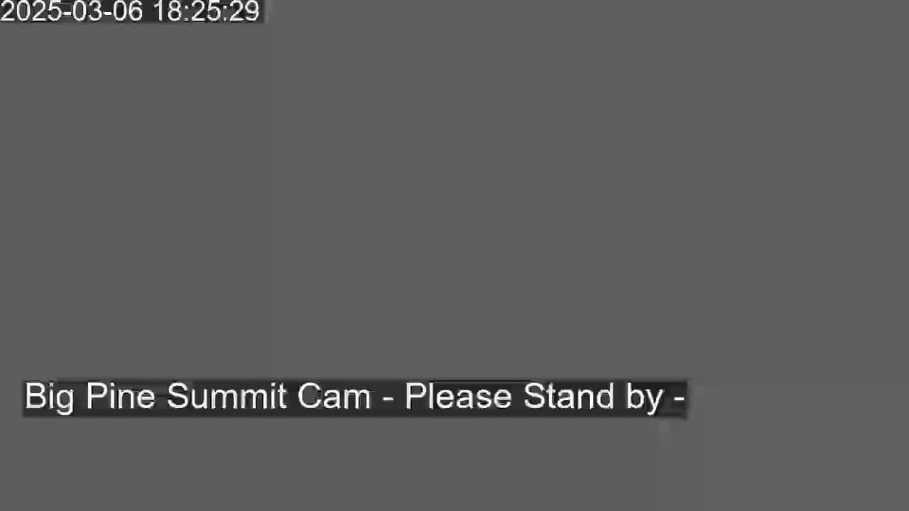 The image is a dark gray screen displaying a message that reads "Please Stand by".