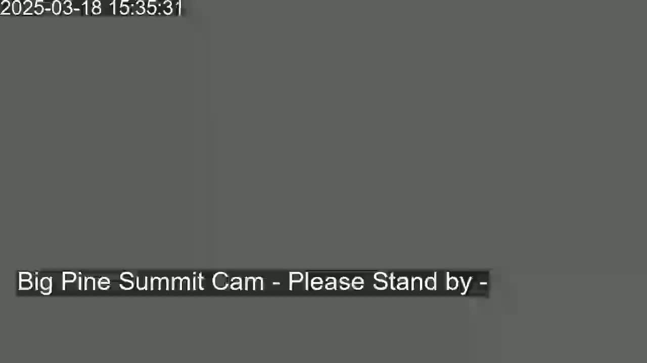 The image shows a solid dark gray screen with a message indicating that a camera feed is loading.