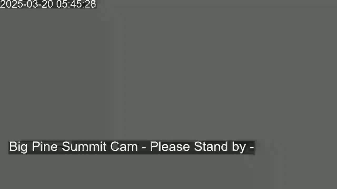 A dark gray screen displays a message indicating that a camera feed is unavailable.