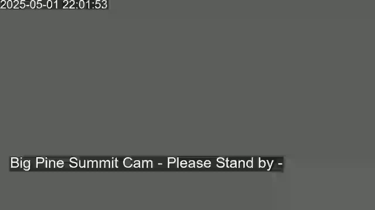 A solid, dark gray screen displays a message indicating that the camera feed is unavailable.