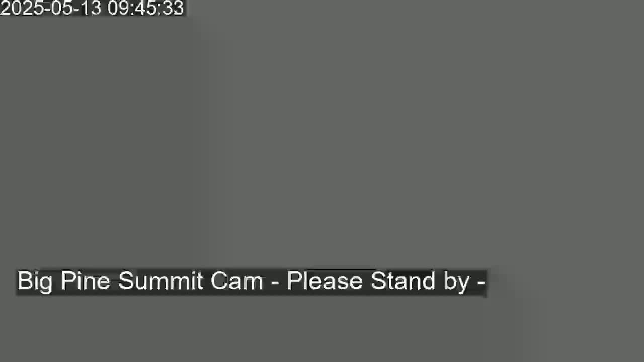 The image shows a solid gray screen with a message indicating that the camera feed is unavailable.