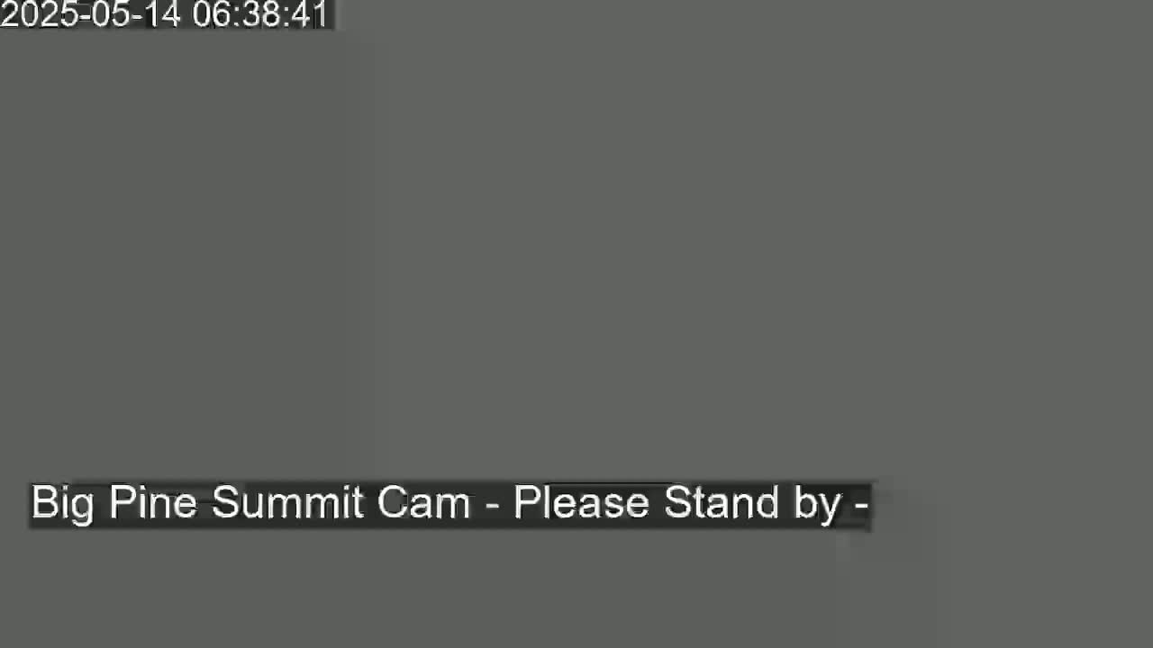 The image shows a solid gray screen with the message "Please Stand by".
