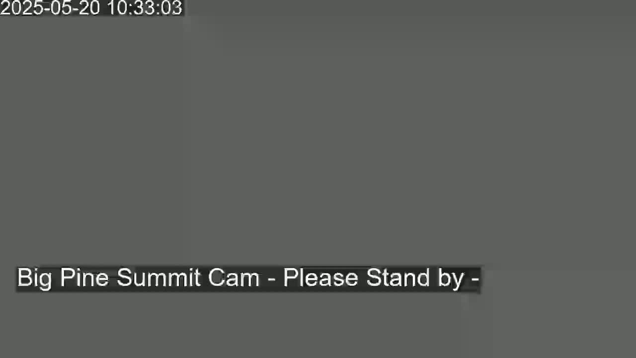 A dark gray screen displays a message indicating that a camera feed is unavailable.