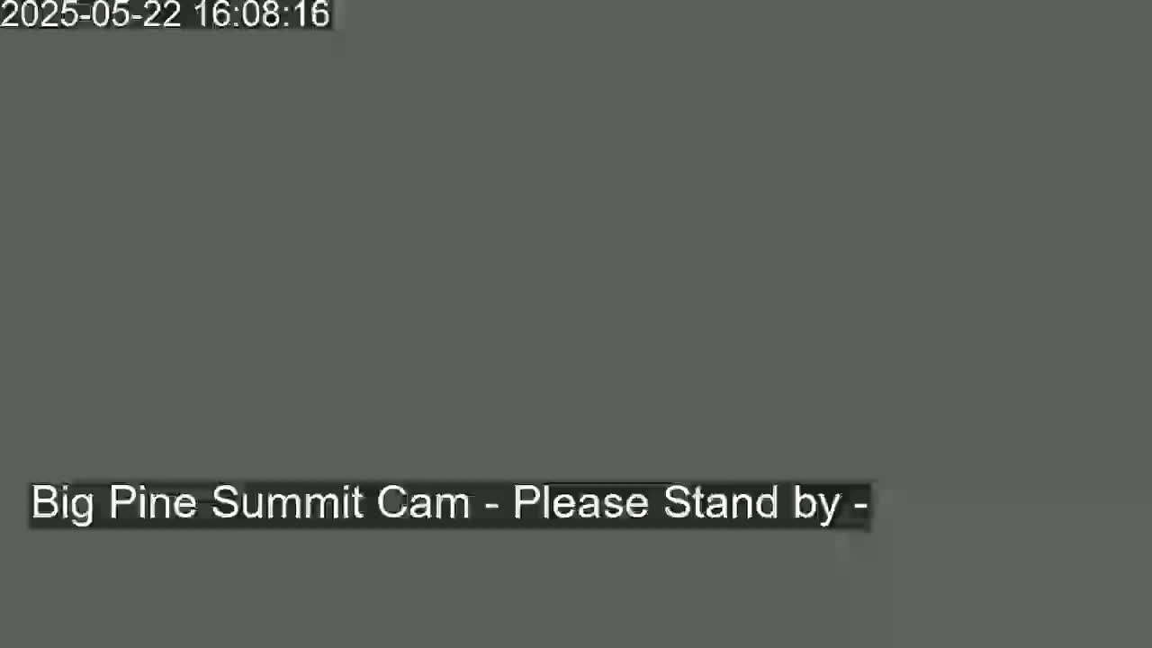 The image shows a solid gray screen with the message "Please Stand by".