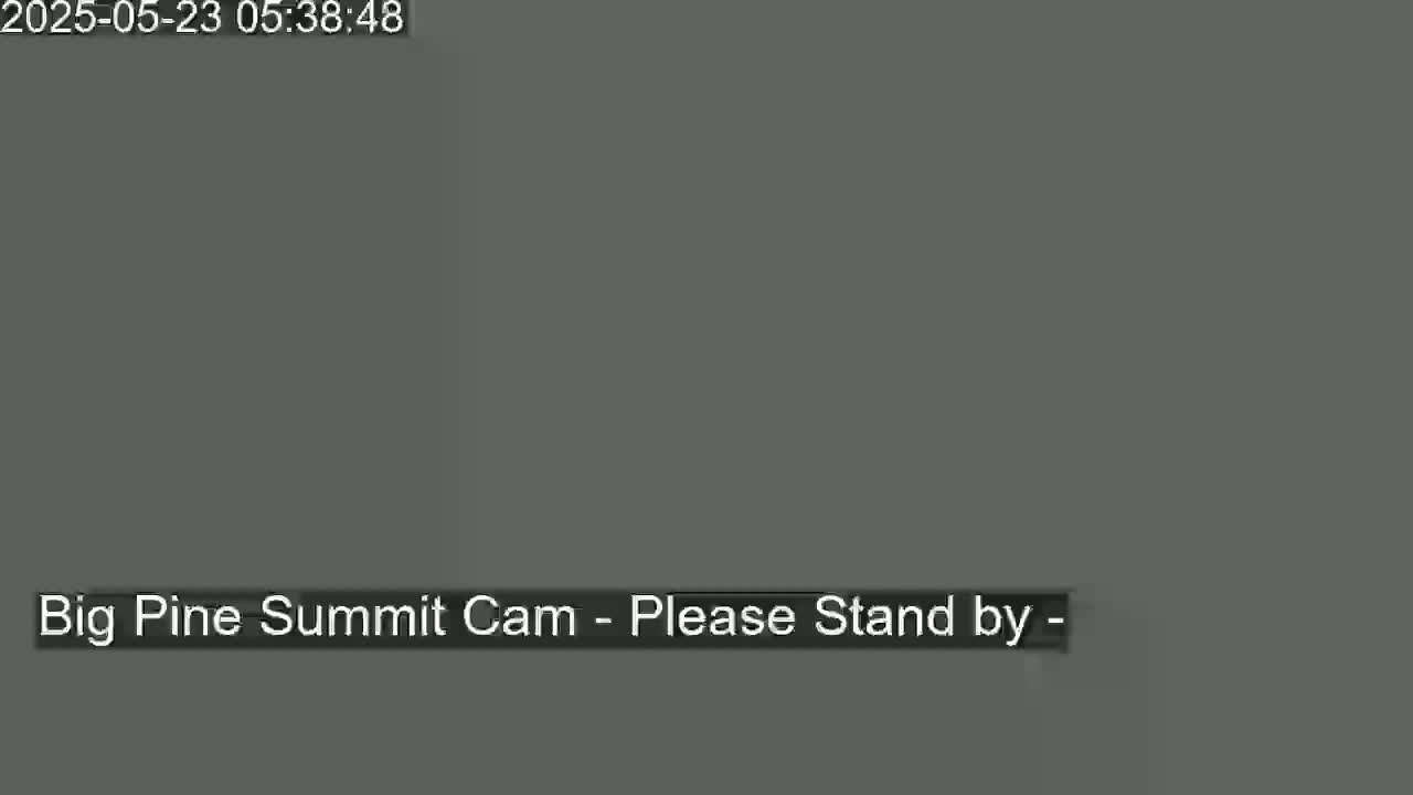 The image is a dark gray screen displaying a "Please Stand by" message.