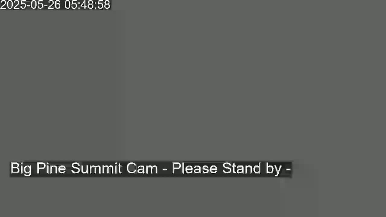 The image is a solid dark gray screen with a message indicating a camera feed is unavailable.