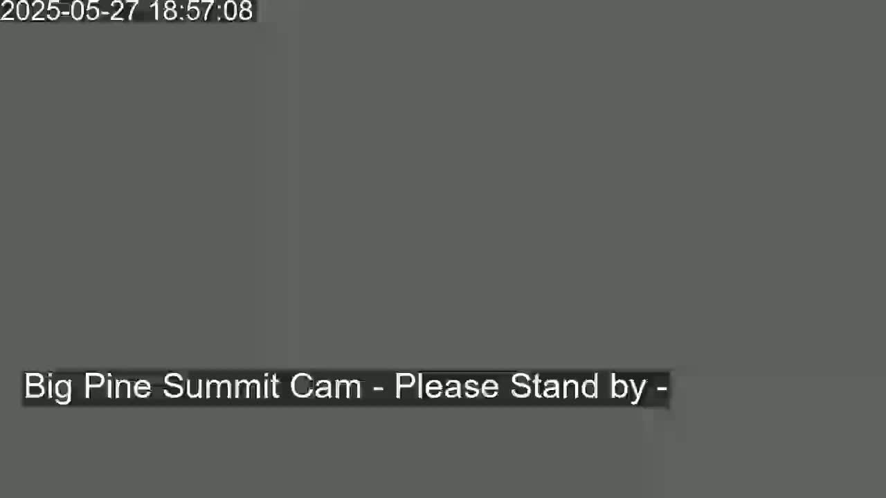 A solid gray screen displays a "Please Stand By" message.
