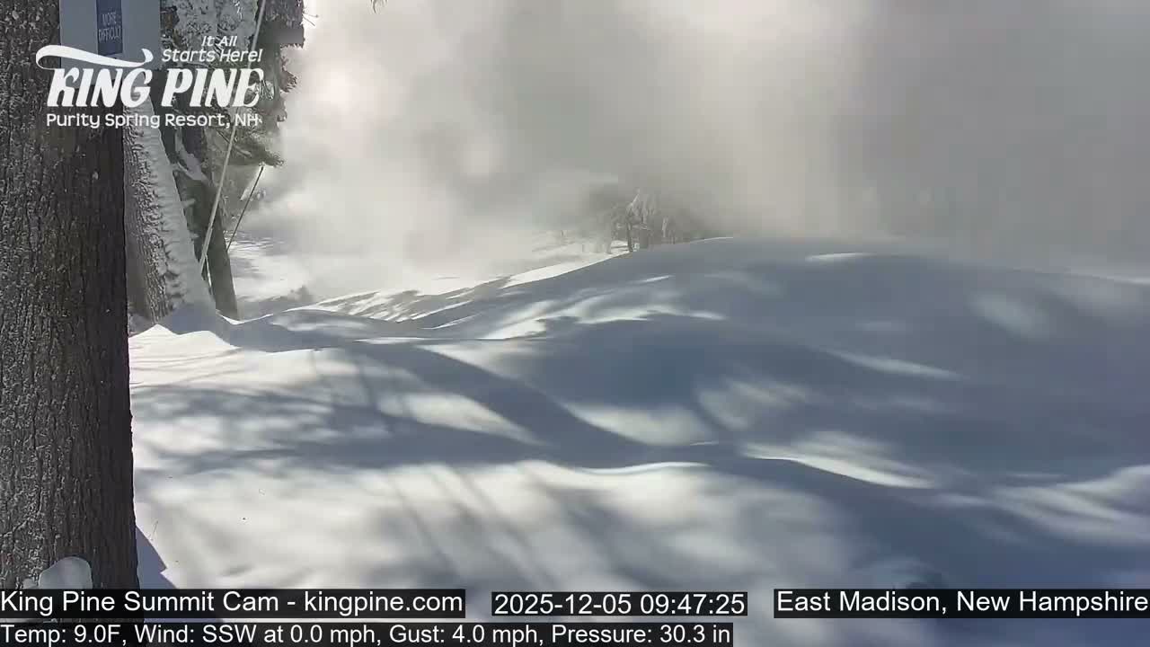 King Pine Summit Ski Area Live Cam -  Madison,  New Hampshire, USA