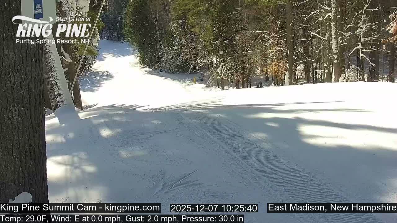 King Pine Summit Ski Area Live Cam -  Madison,  New Hampshire, USA