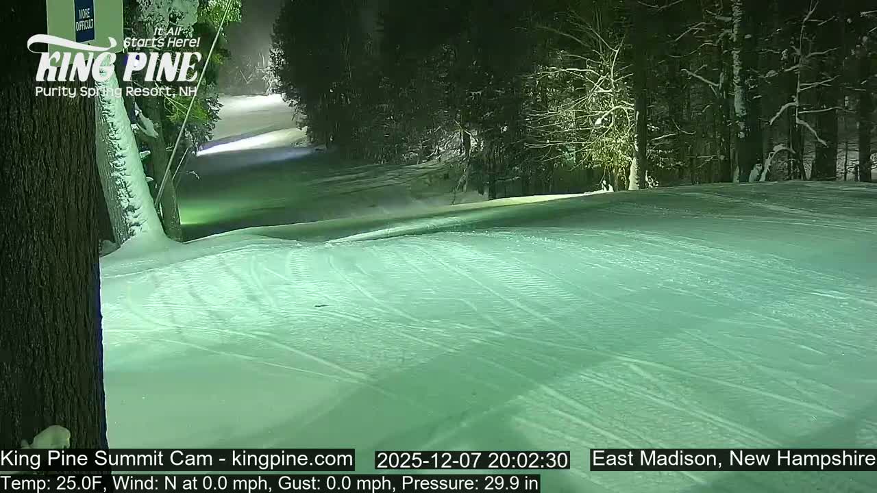 King Pine Summit Ski Area Live Cam -  Madison,  New Hampshire, USA