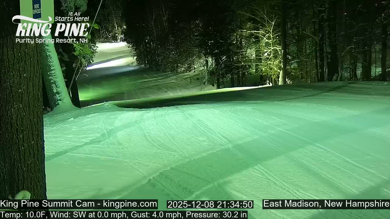 King Pine Summit Ski Area Live Cam -  Madison,  New Hampshire, USA