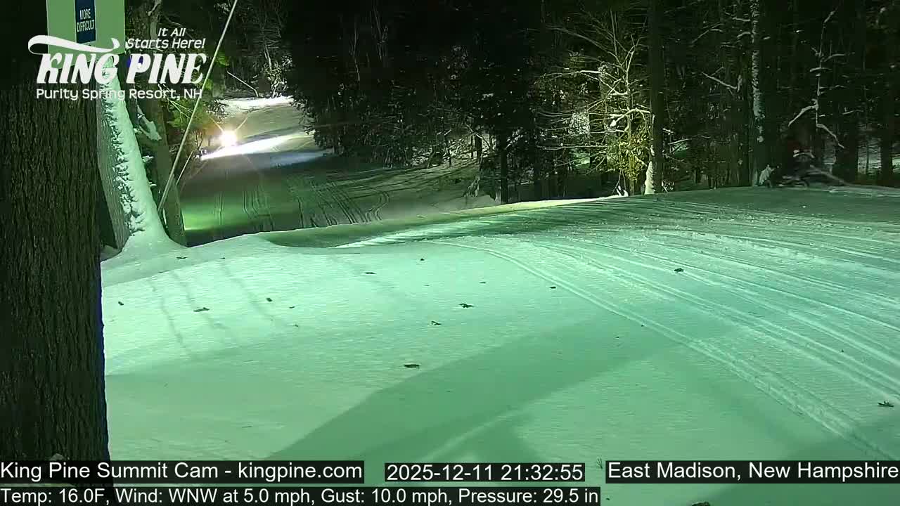 King Pine Summit Ski Area Live Cam -  Madison,  New Hampshire, USA