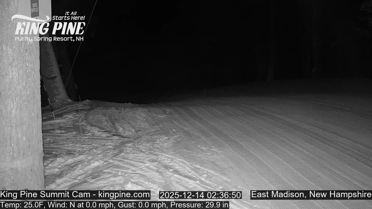 King Pine Summit Ski Area Live Cam -  Madison,  New Hampshire, USA