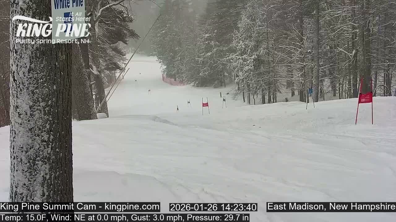 King Pine Summit Ski Area Live Cam -  Madison,  New Hampshire, USA