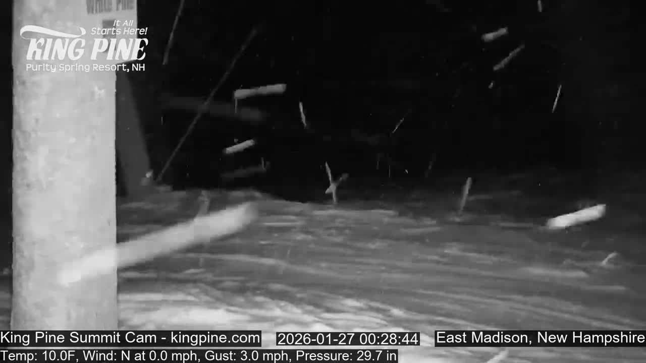 King Pine Summit Ski Area Live Cam -  Madison,  New Hampshire, USA