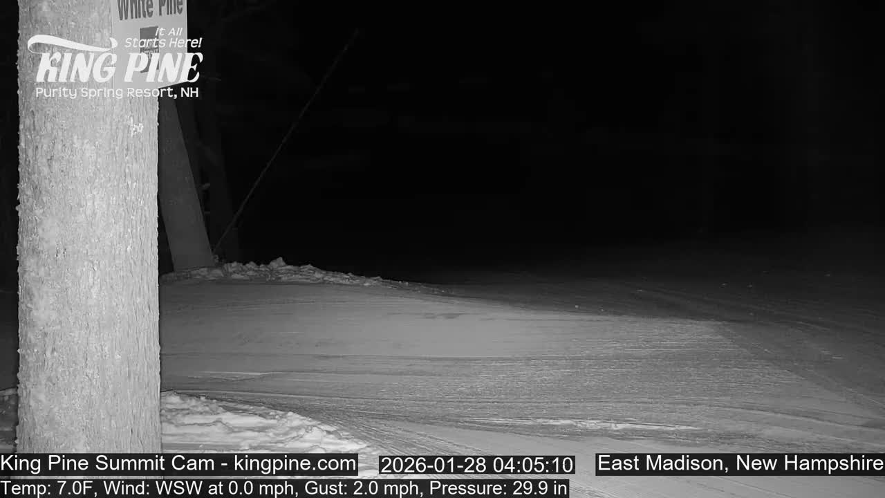 King Pine Summit Ski Area Live Cam -  Madison,  New Hampshire, USA